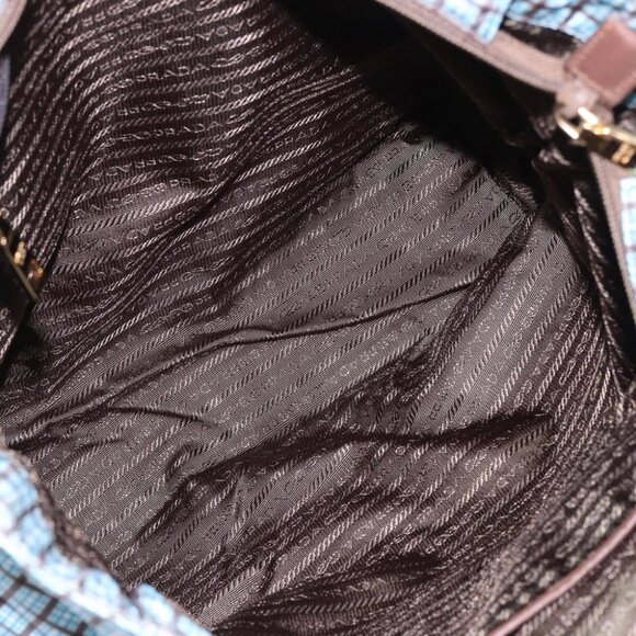 PRADA Hand Bag Nylon 2way Light Blue B2600G Auth 80981V - Picture 11 of 15